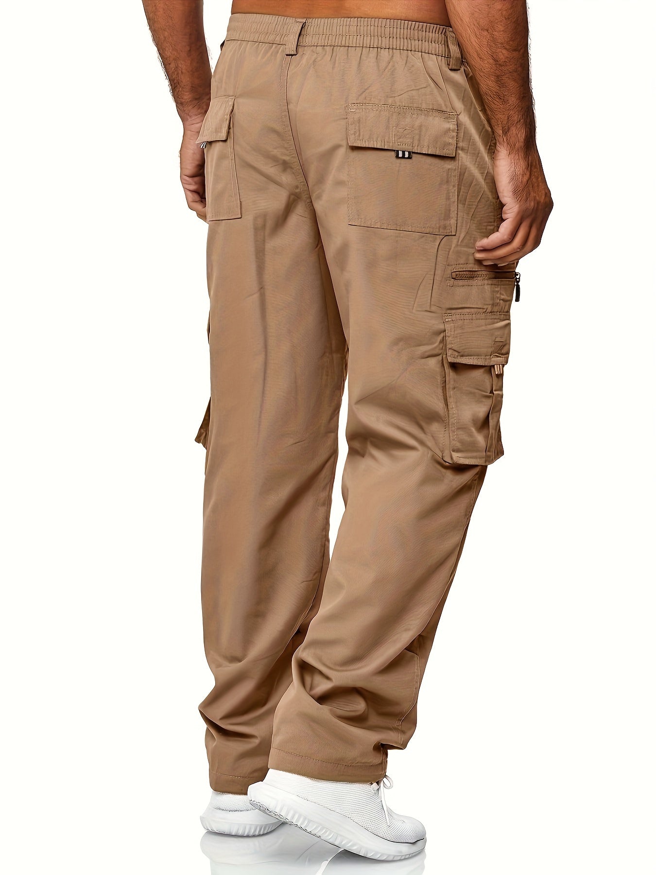 Breathable men's cargo pants – modern fit, cotton blend, for casual wear 2