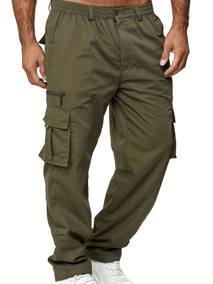 Breathable men's cargo pants – modern fit, cotton blend, for casual wear 3