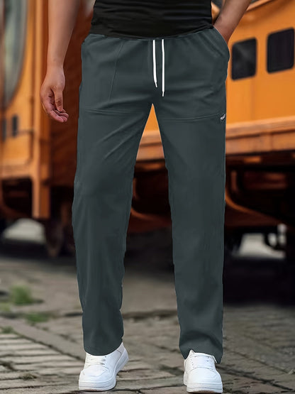 Breathable men's joggers – classic fit, cotton blend, for everyday wear 9