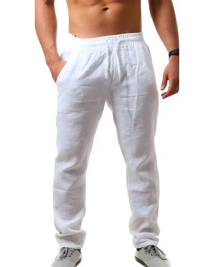 Breathable men's linen pants – casual fit, cotton-linen blend, for everyday wear 4