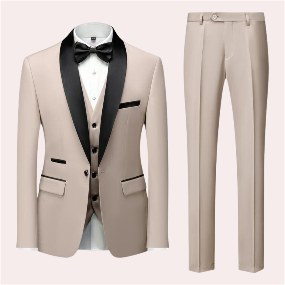 Breathable men's suit – slim fit, high-quality fabric, for weddings and business events 0