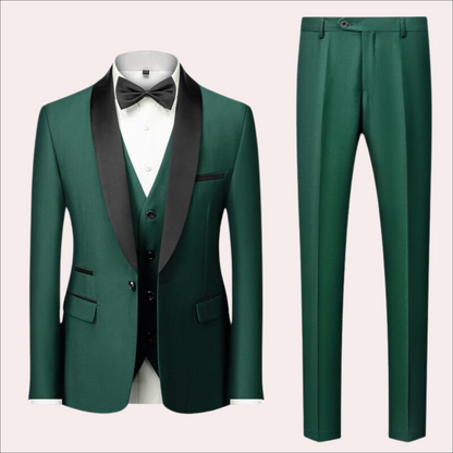 Breathable men's suit – slim fit, high-quality fabric, for weddings and business events 3
