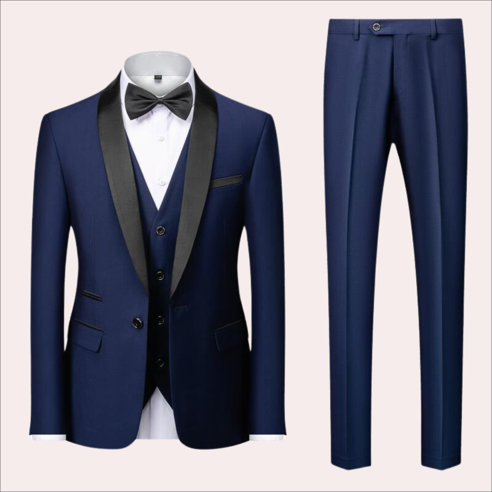 Breathable men's suit – slim fit, high-quality fabric, for weddings and business events 5