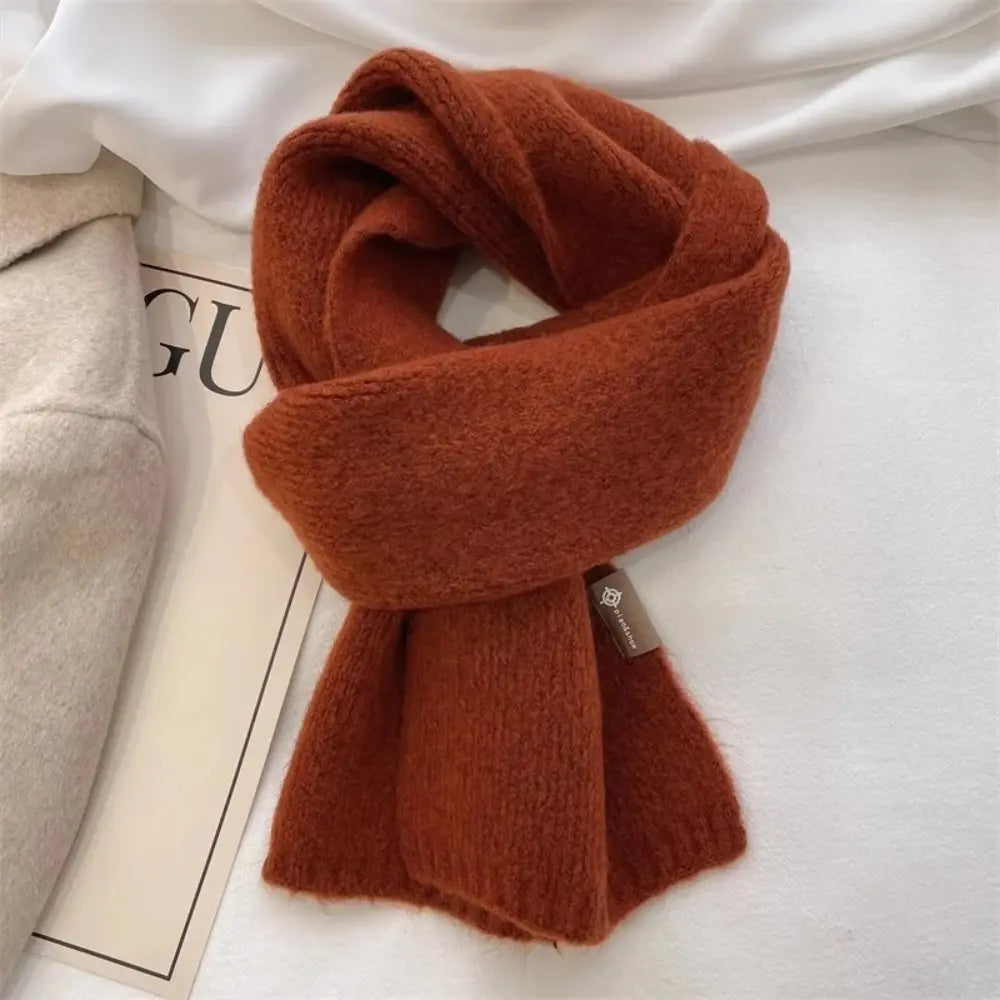 Warm Cozy Women's Scarf - Long Brushed Wool For Winter