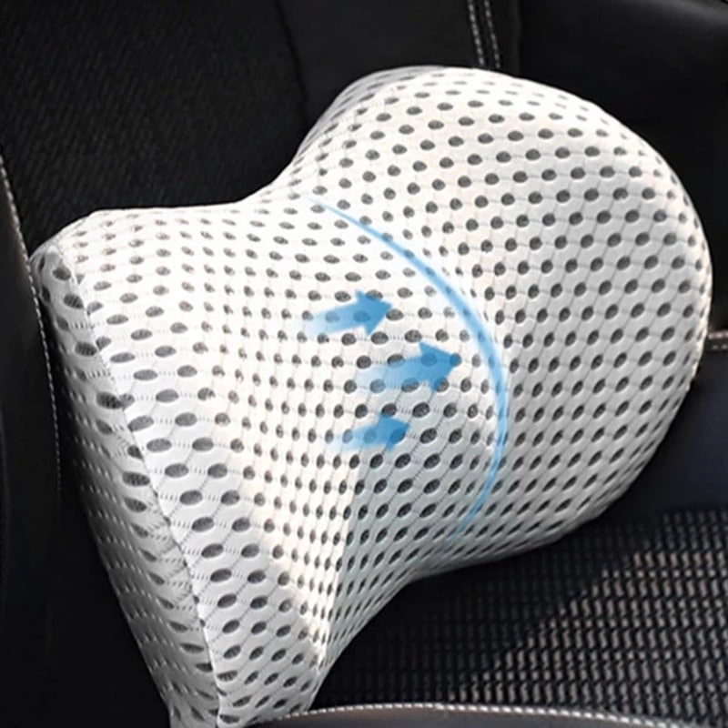 Lendenstützkissen – Ergonomische Rückenschmerzlinderung für Schreibtisch und Auto, atmungsaktiver Netzbezug, Herbst 2025 Komfort