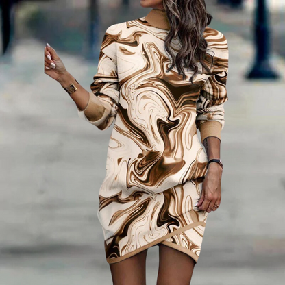 Variant image for Elegant Long Sleeve Women's Dress in Breathable Fabric for Summer and Formal Events, Flattering Fit Available in XS-XL-11