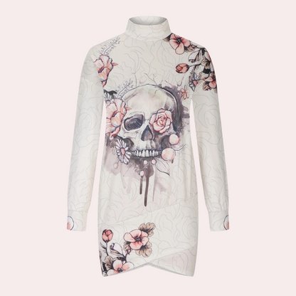 Elegant Long Sleeve Women's Dress in Breathable Fabric for Summer and Formal Events, Flattering Fit Available in XS-XL-3