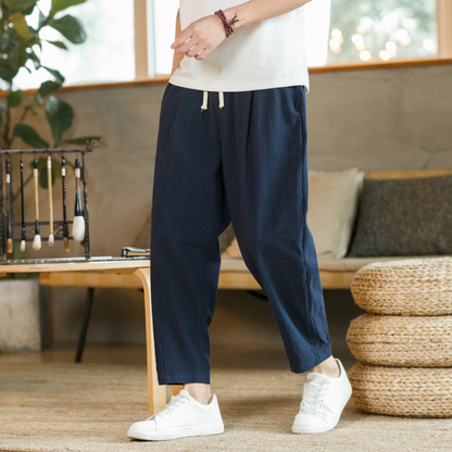 Variant image for Breathable Loose Fit Men's Joggers, Stylish Cotton Athletic Pants for Sports and Casual Wear-16