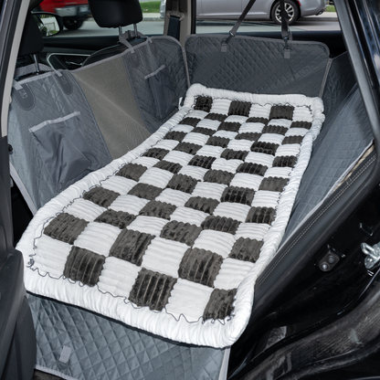 Copertura per Seggiolino Auto Amaca Impermeabile Protettore con Tasche Portaoggetti e Finestra in Rete per Auto e Camion Regalo Autunno 2025