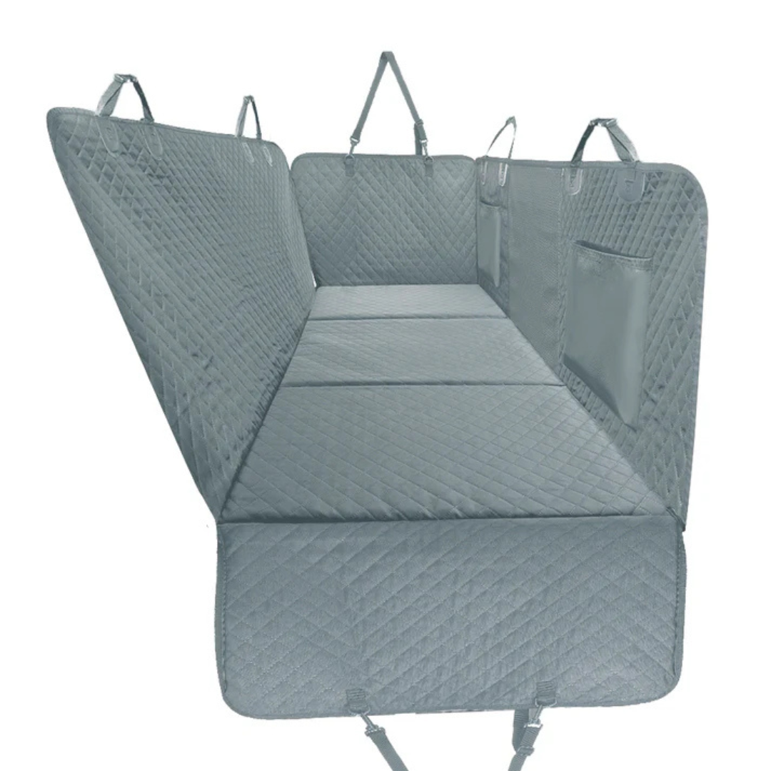 Autositz Hängemattenbezug, wasserdichter rutschfester Rücksitzschutz mit Taschen, kostenloser Sicherheitsgurt, Herbst 2025 Reise