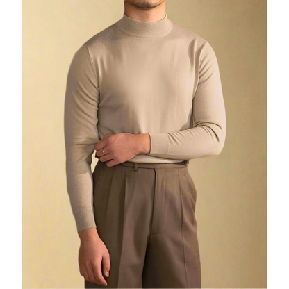 Soft Classic Men's Turtleneck Sweater - Fitted, Wool, Work