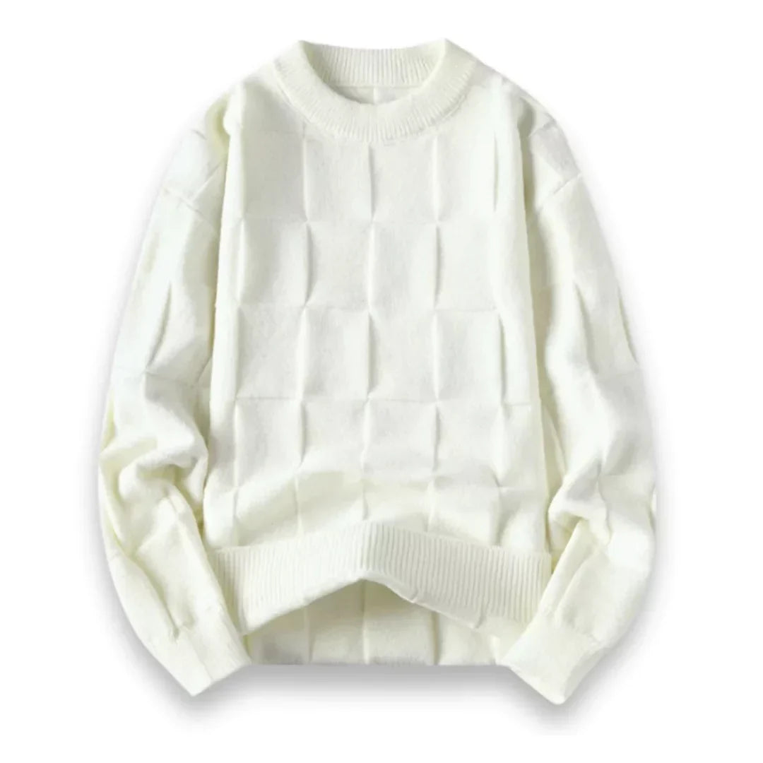 Soft Classic Men's Sweater - Crewneck, Cotton, Office Wear