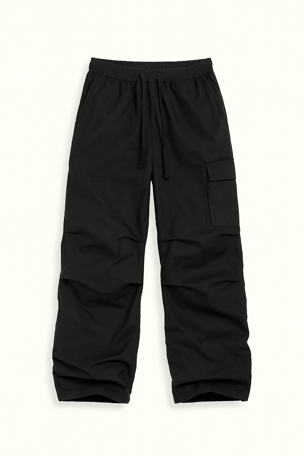 Black Cargo Pants for Women with Adjustable Waist, Multiple Pockets, and Relaxed Fit for Versatile Styling-2