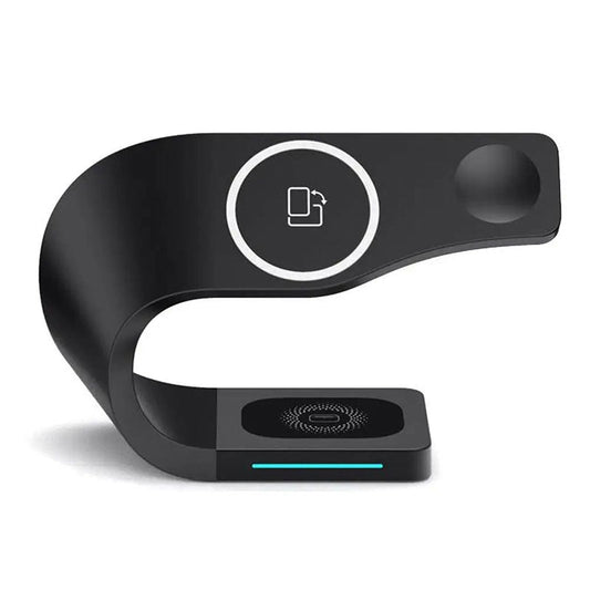 Wireless Charging Station 4 In 1 MagSafe Black Minimalist