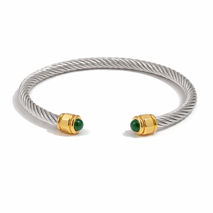 Gold Plated Stainless Steel Stackable Bracelet Set Cuff Jewelry For Elegant Layering Spring 2026 Gift