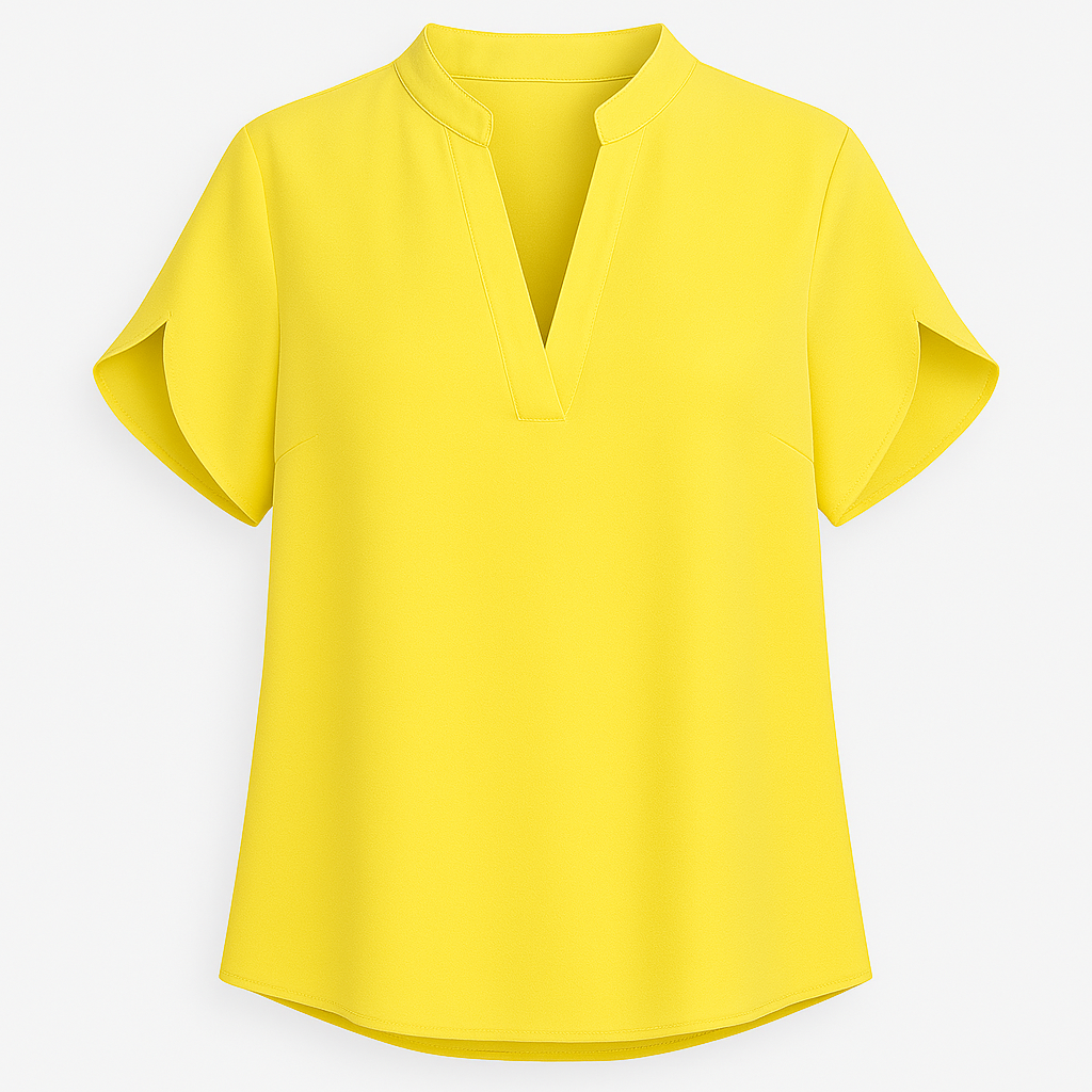 Sommer toppe til kvinder Bluse V-hals Kortærmet Løs Hvide Skjorter Mode