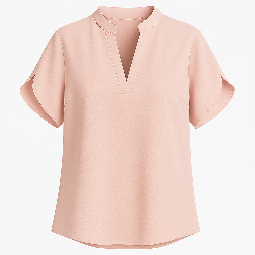 Sommer toppe til kvinder Bluse V-hals Kortærmet Løs Hvide Skjorter Mode