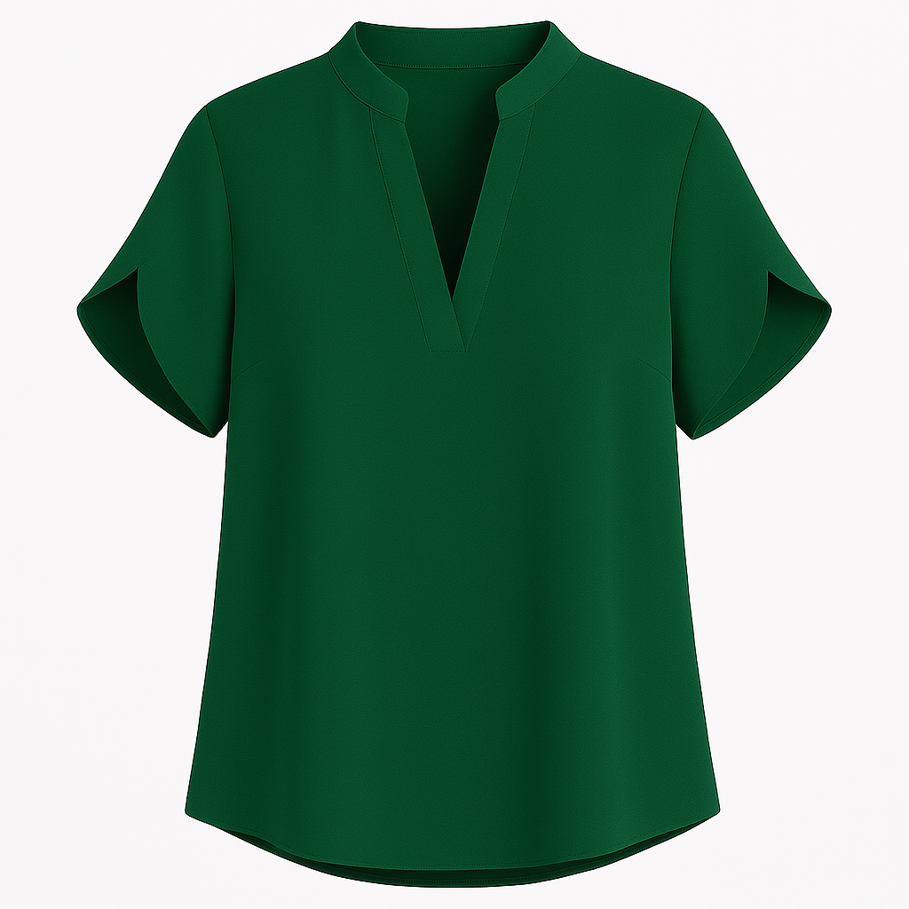 Sommer toppe til kvinder Bluse V-hals Kortærmet Løs Hvide Skjorter Mode