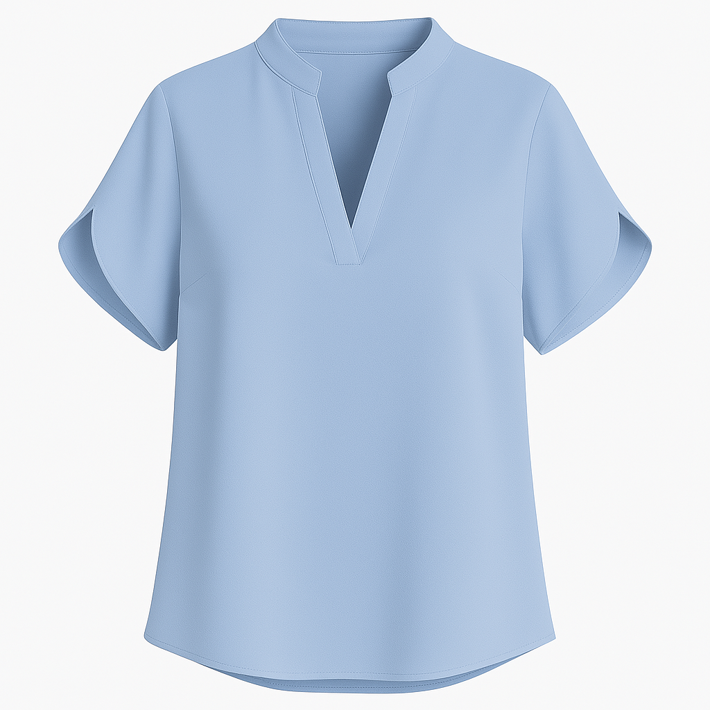 Sommer toppe til kvinder Bluse V-hals Kortærmet Løs Hvide Skjorter Mode