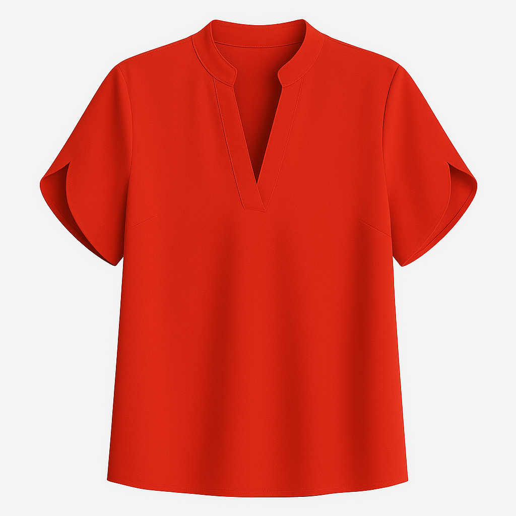 Sommer toppe til kvinder Bluse V-hals Kortærmet Løs Hvide Skjorter Mode