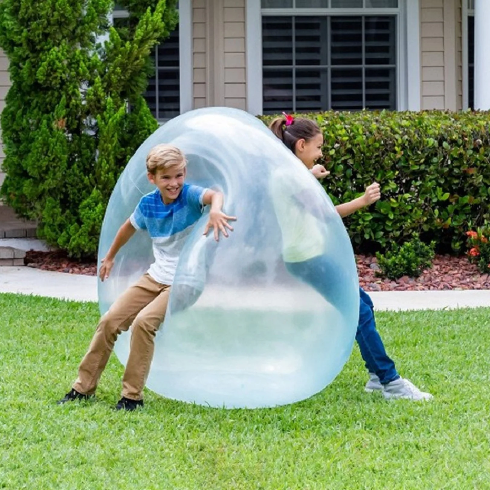 Giant Inflatable Jelly Balloon Ball (1+1 FREE) - Interactive Outdoor Toy for Kids, Perfect for Pool Parties