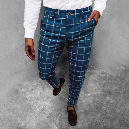 Classic men's checkered trousers – tailored fit, high-quality fabric, for versatile occasions 5