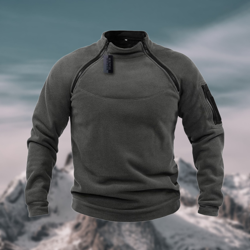 Insulating Men's Fleece Pullover - Tactical Zip Crew