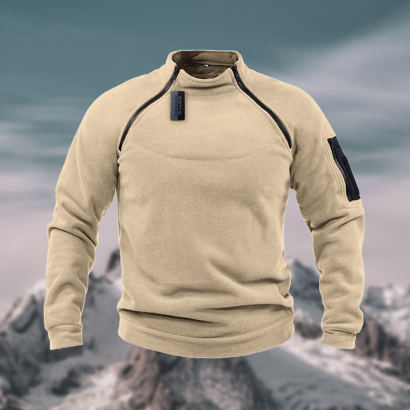 Insulating Men's Fleece Pullover - Tactical Zip Crew