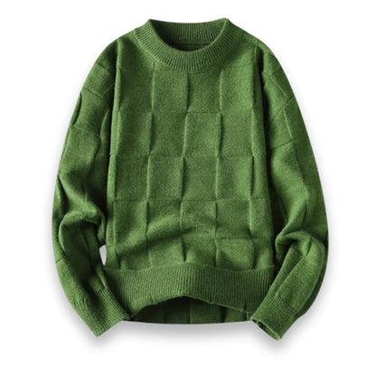 Soft Classic Men's Sweater - Crewneck, Cotton, Office Wear