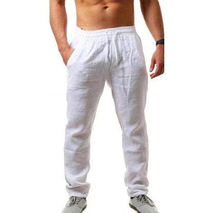 Variant image for Lightweight Men's Linen Pants - Breathable Casual Trousers in Neutral Colors for Summer Comfort-37