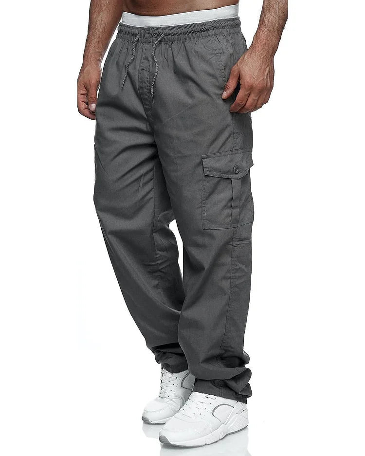 Durable men's cargo pants – versatile pockets, breathable fabric, for outdoor activities 4