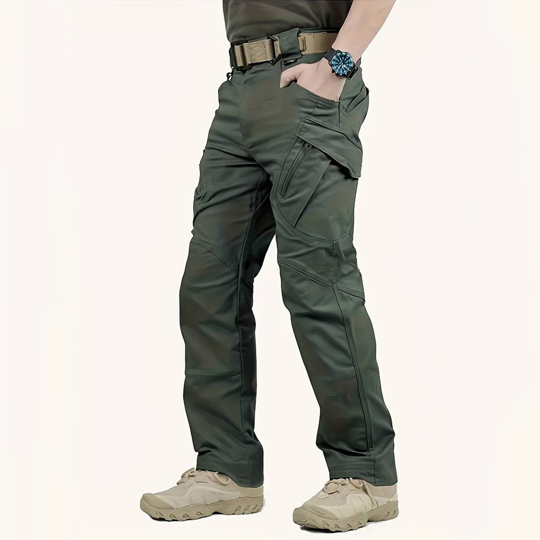 Durable men's cargo summer pants – relaxed fit, high-quality polyester, for outdoor activities 10