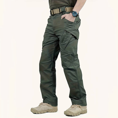 Durable men's cargo summer pants – relaxed fit, high-quality polyester, for outdoor activities 10