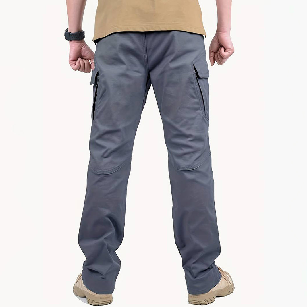 Durable men's cargo summer pants – relaxed fit, high-quality polyester, for outdoor activities 2