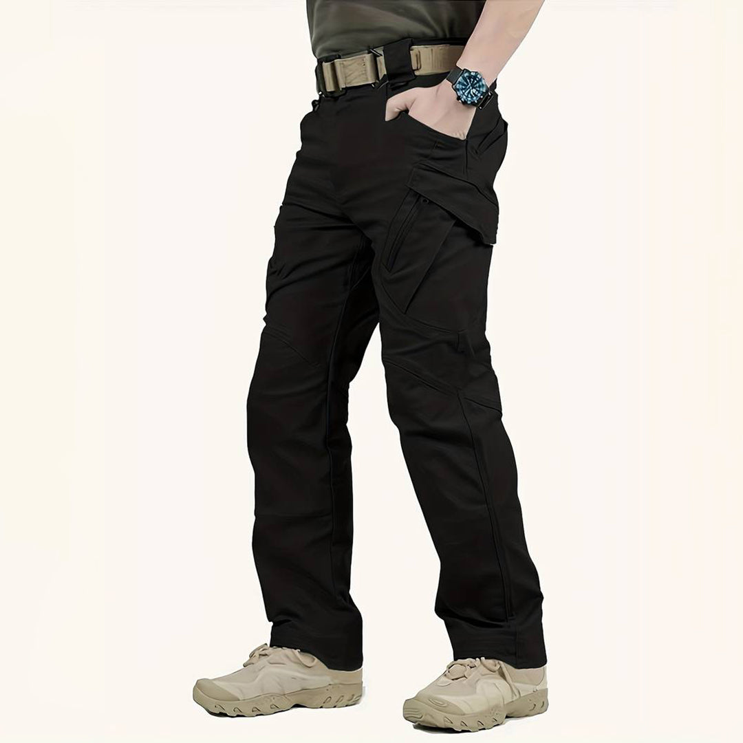 Durable men's cargo summer pants – relaxed fit, high-quality polyester, for outdoor activities 6