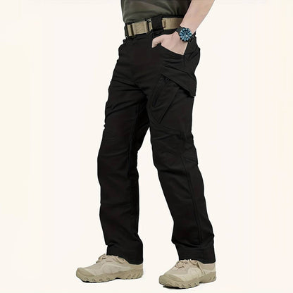 Durable men's cargo summer pants – relaxed fit, high-quality polyester, for outdoor activities 6