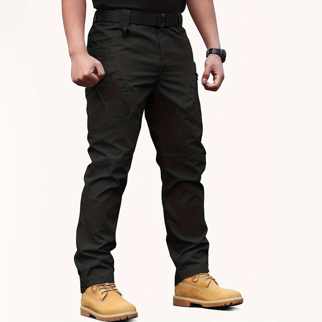 Durable men's cargo summer pants – relaxed fit, high-quality polyester, for outdoor activities 8