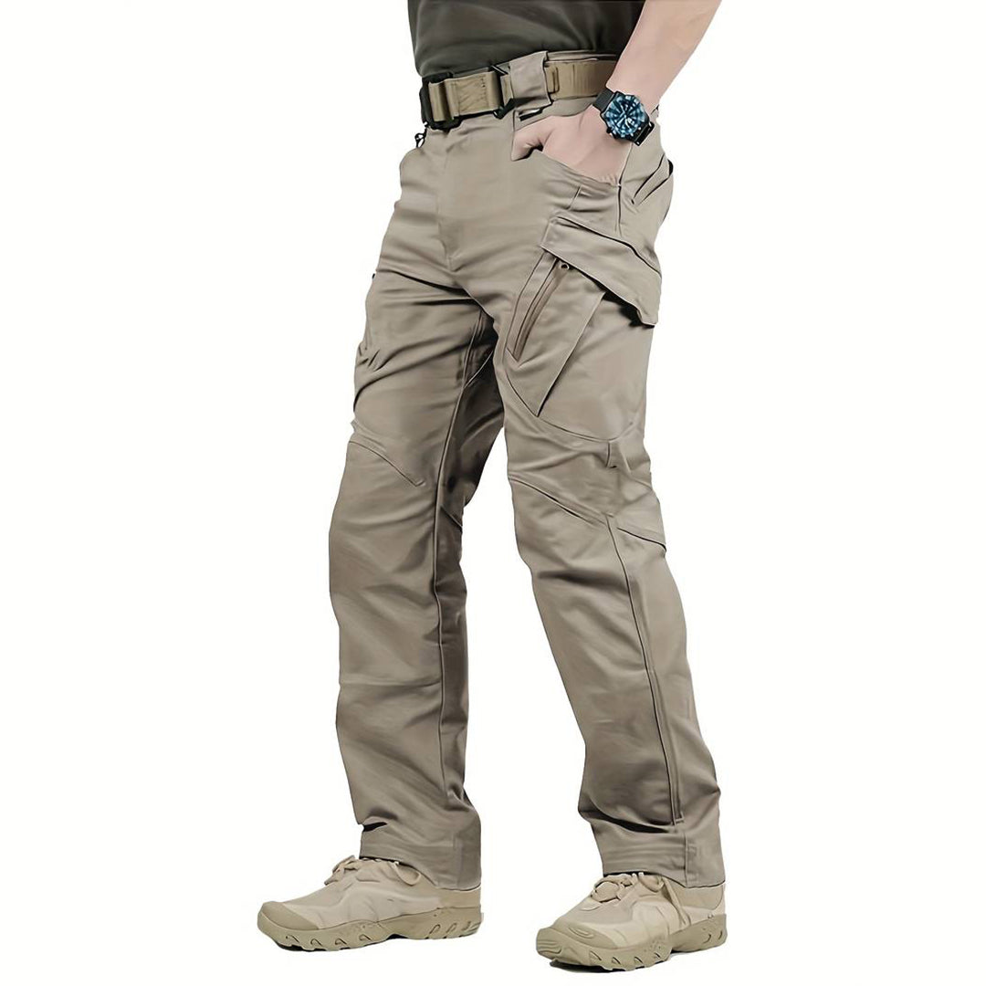 Durable men's cargo summer pants – relaxed fit, high-quality polyester, for outdoor activities 9