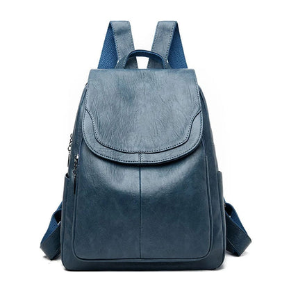 Durable women's leather backpack – structured design, premium quality, for work and daily use 1