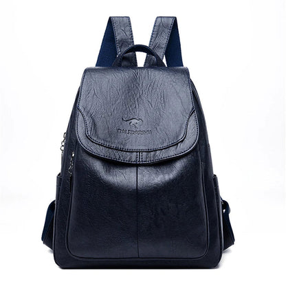 Durable women's leather backpack – structured design, premium quality, for work and daily use 3