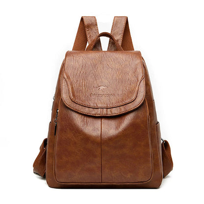 Durable women's leather backpack – structured design, premium quality, for work and daily use 5