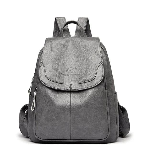 Durable women's leather backpack – structured design, premium quality, for work and daily use 8