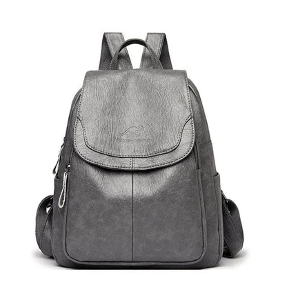 Durable women's leather backpack – structured design, premium quality, for work and daily use 8