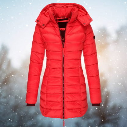 Waterproof Women’s Winter Jacket - Mid-Thigh Insulated