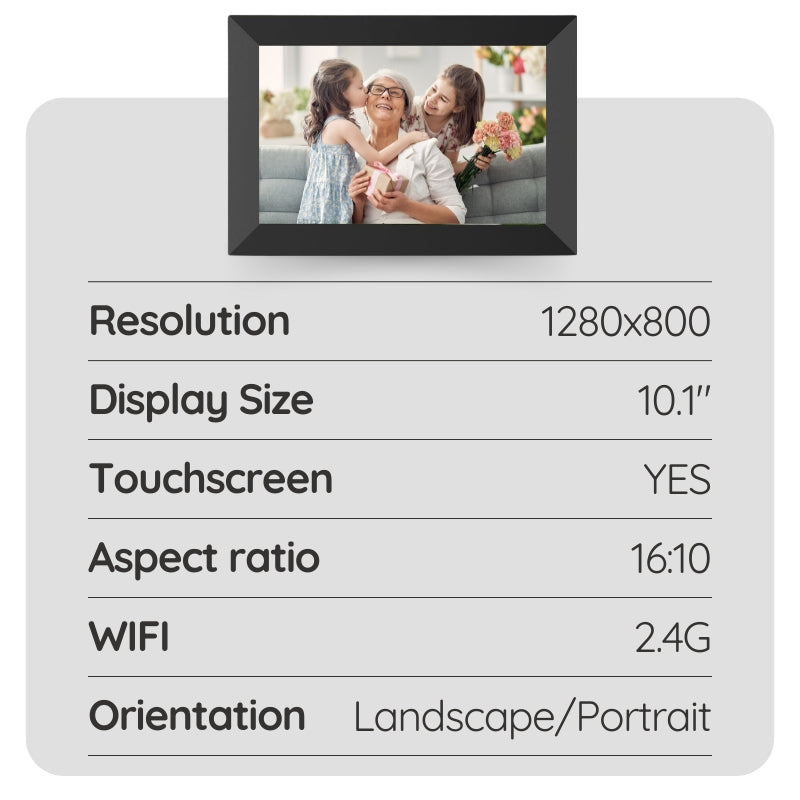 Family Digital Picture Frame WiFi Photo Display