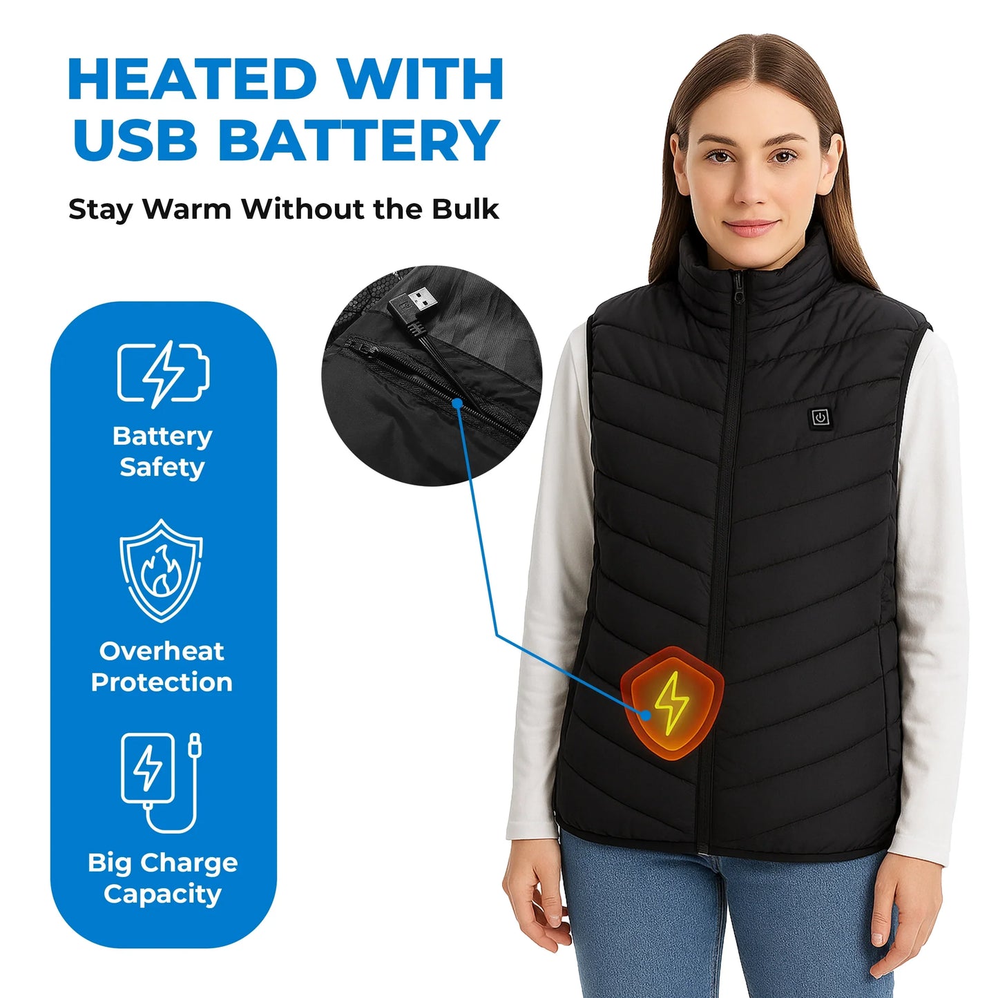Beheizte Weste Nine Zone Leicht Outdoor Herbst 2025 Wärme