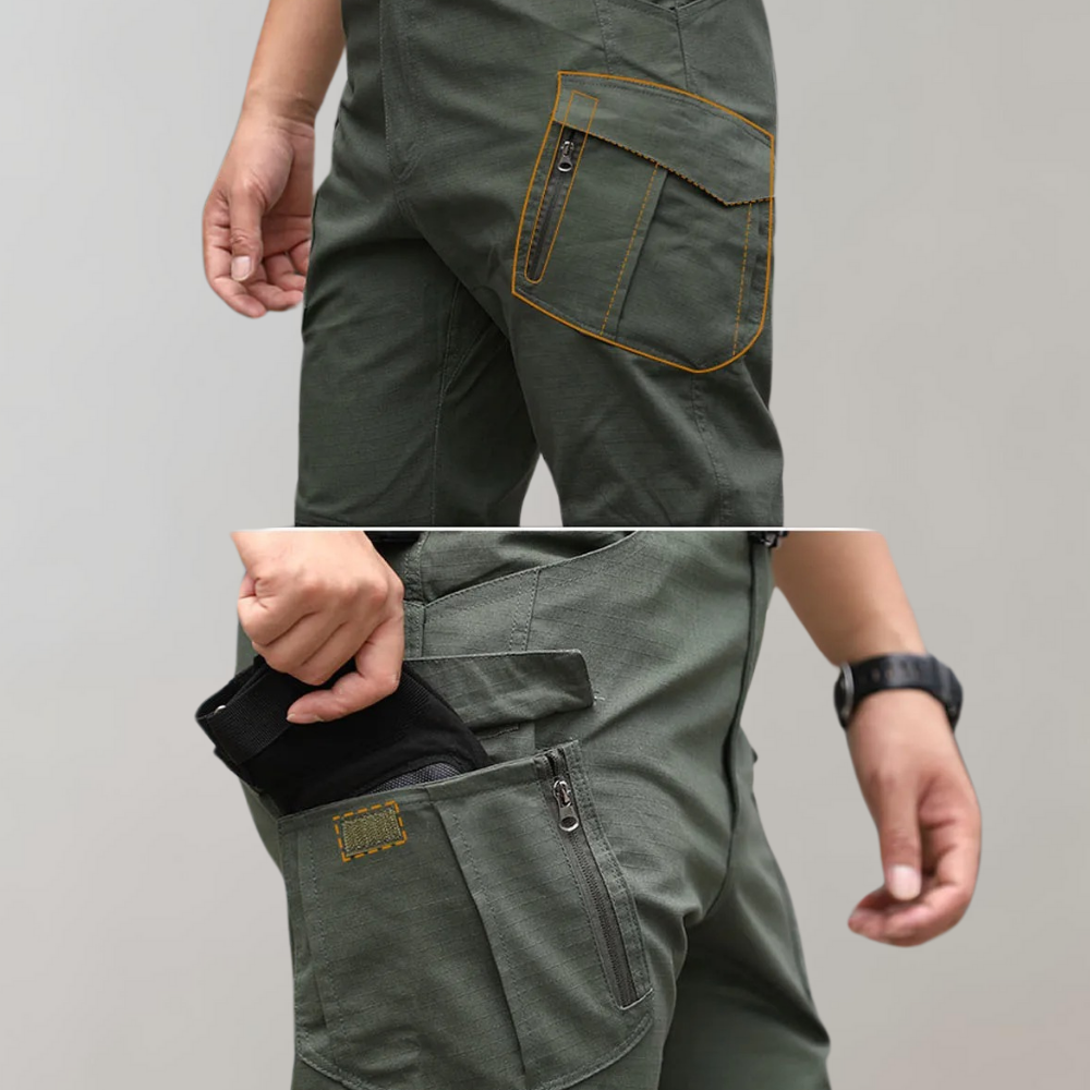 Flexible men's tactical cargo pants – breathable stretch fabric, for gym and casual wear 3