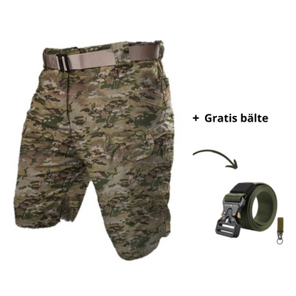 Variant image for Men's Black Cargo Shorts with 7 Pockets, Lightweight Water-Repellent Fabric for Outdoor Adventures-46