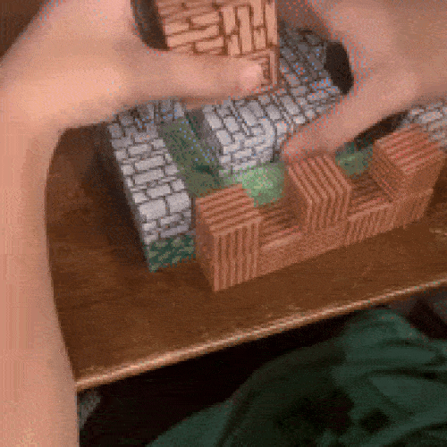 Mine Blocks 123 Piezas Bloques Magnéticos Castillo Bosque - Juguete Educativo STEM Bloques Magneticos Minecraft