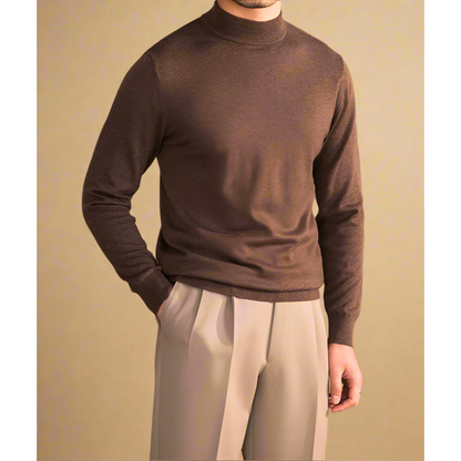 Soft Classic Men's Turtleneck Sweater - Fitted, Wool, Work